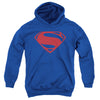 Justice League Movie - Superman Solid Color Youth Hooded Sweatshirt