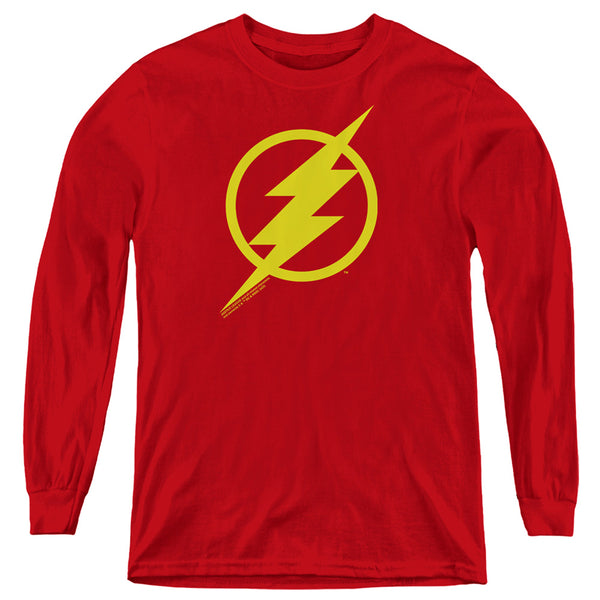 Justice League Movie - Flash Solid Color L - S Youth