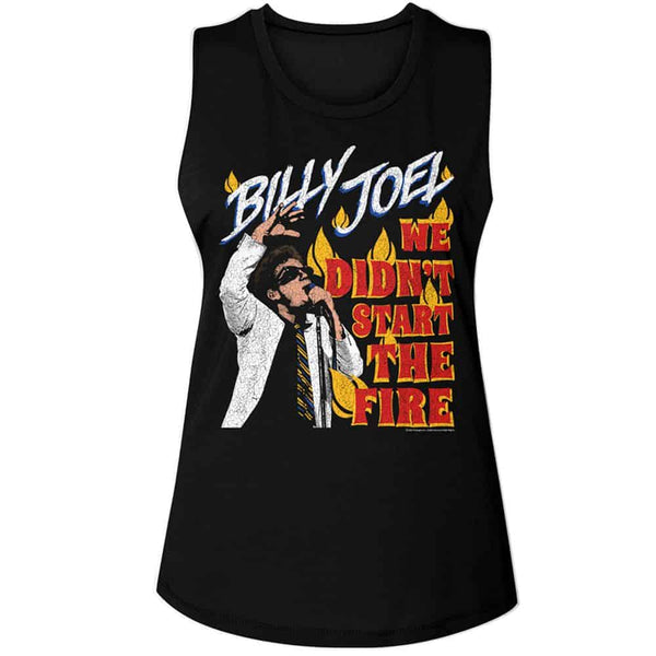Didn't Start The Fire - Billy Joel Ladies Muscle Tank