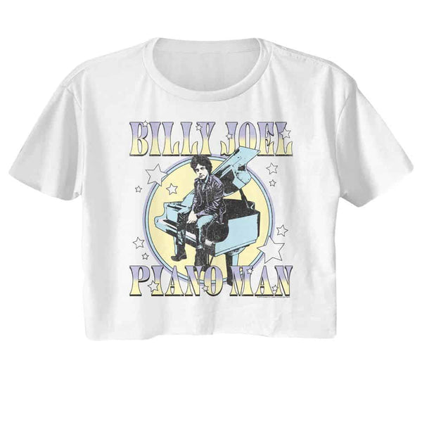 Billy Joel Pastel Piano Man-Ladies Festival Cali Crop