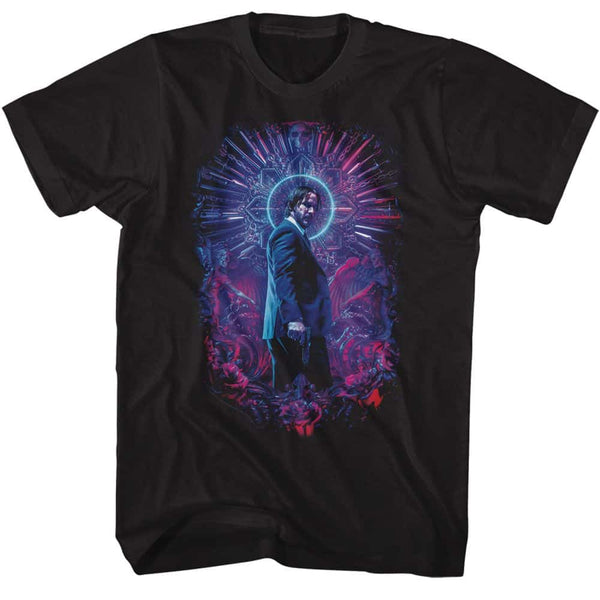 John Wick Neon Halo- Adult S/S Tshirt