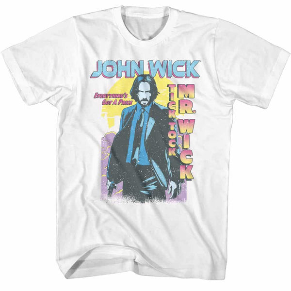 John Wick Tick Tock Mr Wick Gradient- Adult S/S Tshirt