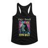 John Wick Neon Manga Ish- Ladies Slimfit Racerback