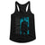 John Wick Vertical Text And Rectangle- Ladies Slimfit Racerback