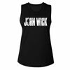 John Wick Silhouette- Ladies Muscle Tank