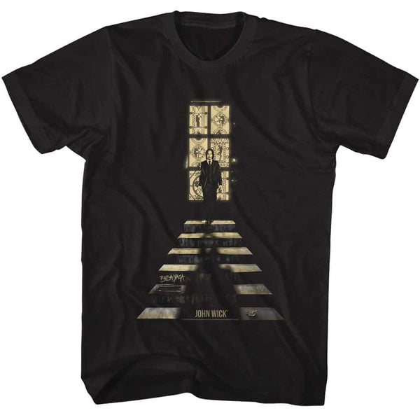 John Wick Stained Glass Window- Adult S/S Tshirt