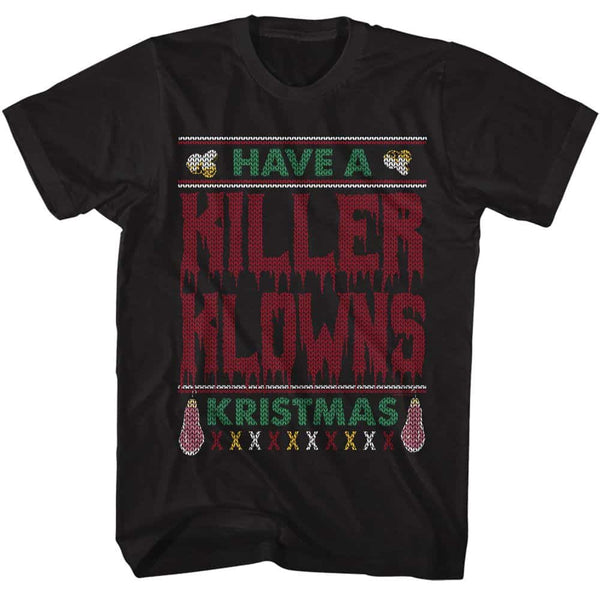 Killer Klowns Ugly Sweater- S/S Tshirt