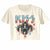 KISS Americana Stars-Natural Ladies S/S Festival Cali Crop