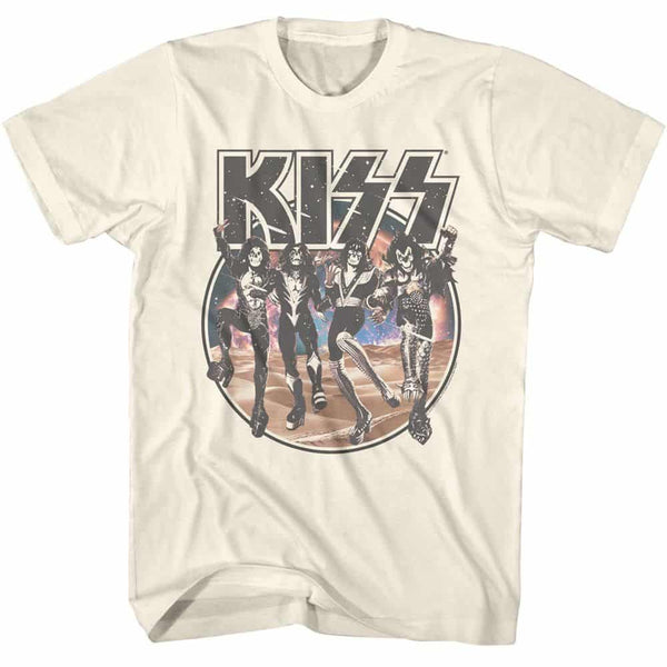 KISS Space Circle With Skeleton Band- S/S Tshirt