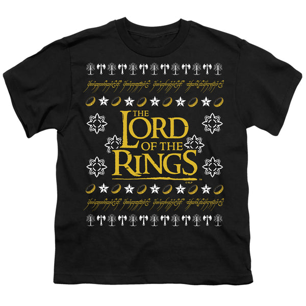 Lord Of The Rings - Ugly Christmas Logo Youth Short Sleeve
