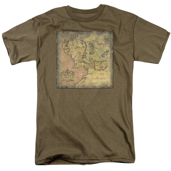 LOR - Middle Earth Map Adult Regular Fit Short Sleeve