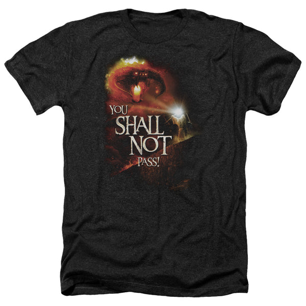 LOR - You Shall Not Pass Adult Regular Fit Heather Short Sleeve