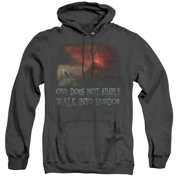 LOR - Walk In Mordor Adult Heather Hoodie