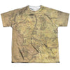 LOR - Middle Earth Map Youth Short Sleeve 100% Poly