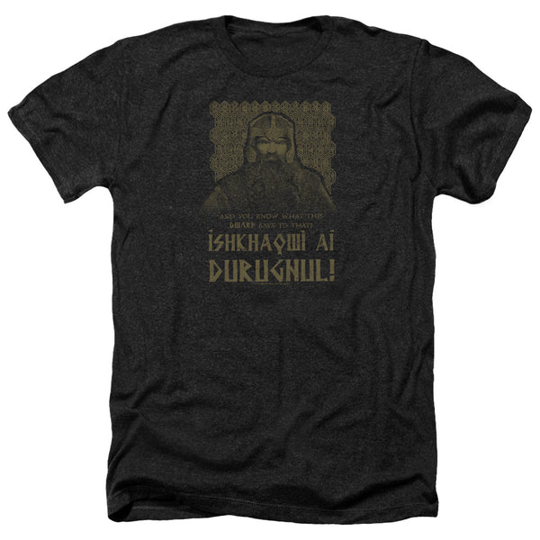 Lord Of The Rings - Ishkhaqwi Durugnul Adult Regular Fit Heather Short Sleeve