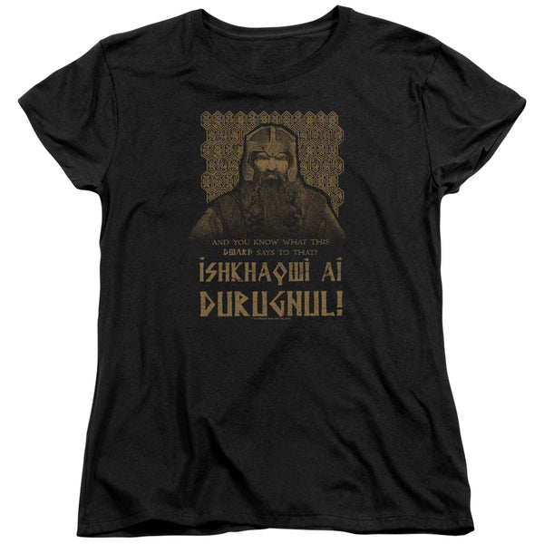 Lord Of The Rings - Ishkhaqwi Durugnul Women's Short Sleeve
