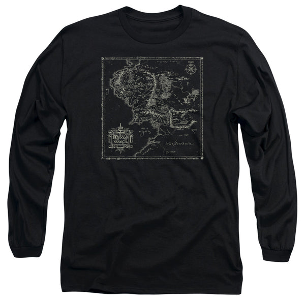 Lord Of The Rings - Map Of Me Adult Long Sleeve