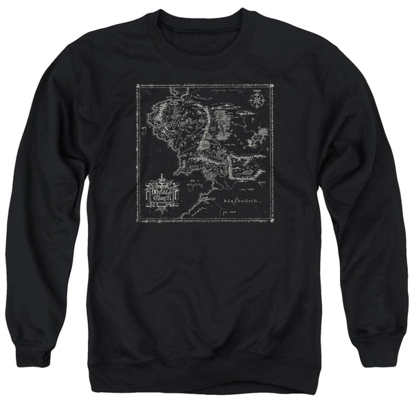 Lord Of The Rings - Map Of Me Adult Crewneck Sweatshirt