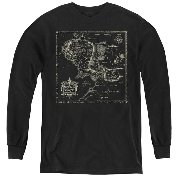 Lord Of The Rings - Map Of Me L - S Youth