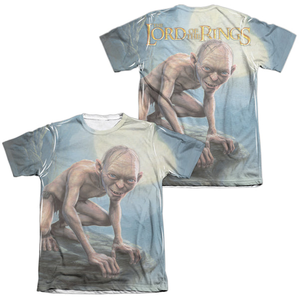 LOR - Gollum Moon (Front - Back Print) Adult Regular Fit Short Sleeve 65 - 35 Poly - Cotton