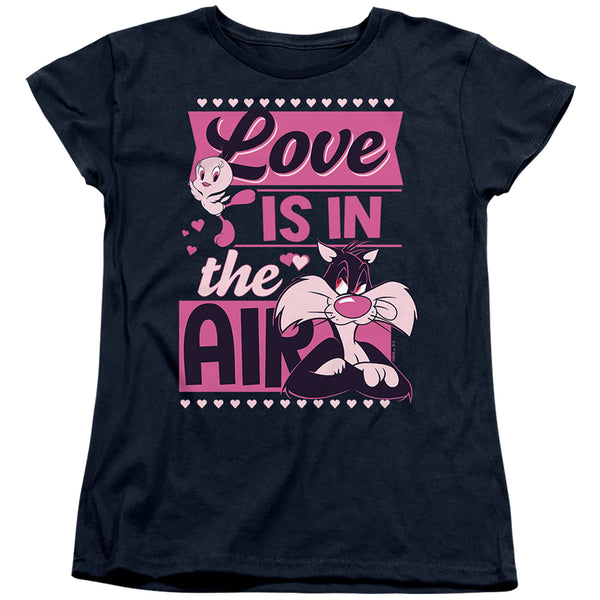 Looney Tunes - Valentine's Day Tweety Sylvester Love In The Air Women's Short Sleeve