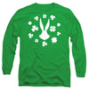 Looney Tunes - Bugs Bunny St. Patrick's Clover Silhouette Adult Long Sleeve
