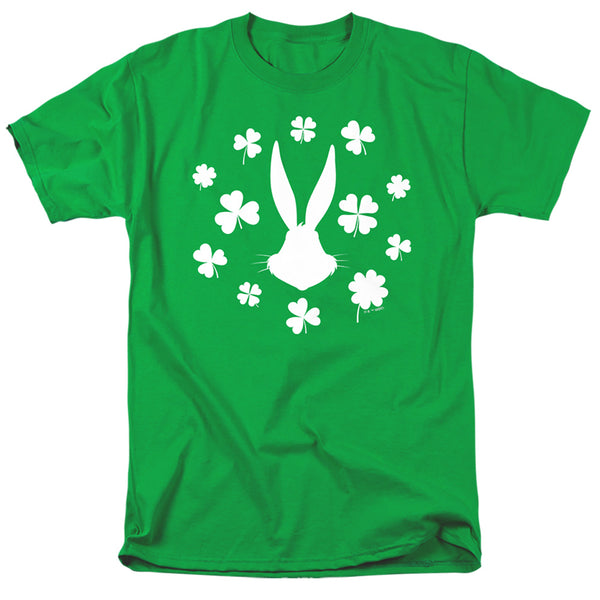 Looney Tunes - Bugs Bunny St. Patrick's Clover Silhouette Adult Regular Fit Short Sleeve