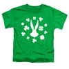 Looney Tunes - Bugs Bunny St. Patrick's Clover Silhouette Toddler Short Sleeve