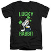 Looney Tunes - Bugs Bunny St. Patrick's Lucky Rabbit Adult Slim Fit V Neck Cotton