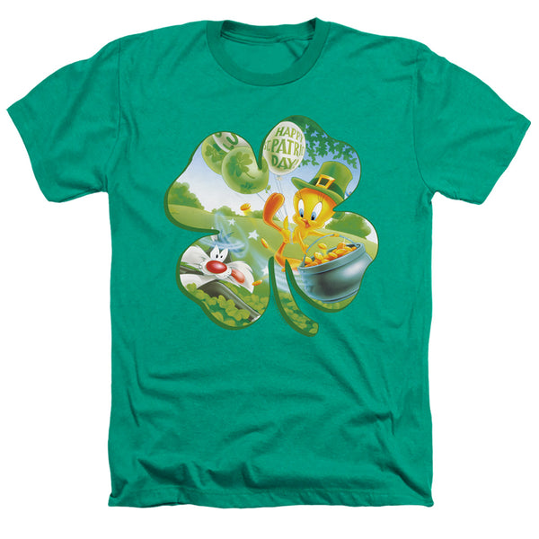 Looney Tunes - Tweety Shamrock Adult Regular Fit Heather Short Sleeve