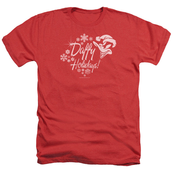 Looney Tunes - Daffy Holidays Adult Regular Fit Heather Short Sleeve