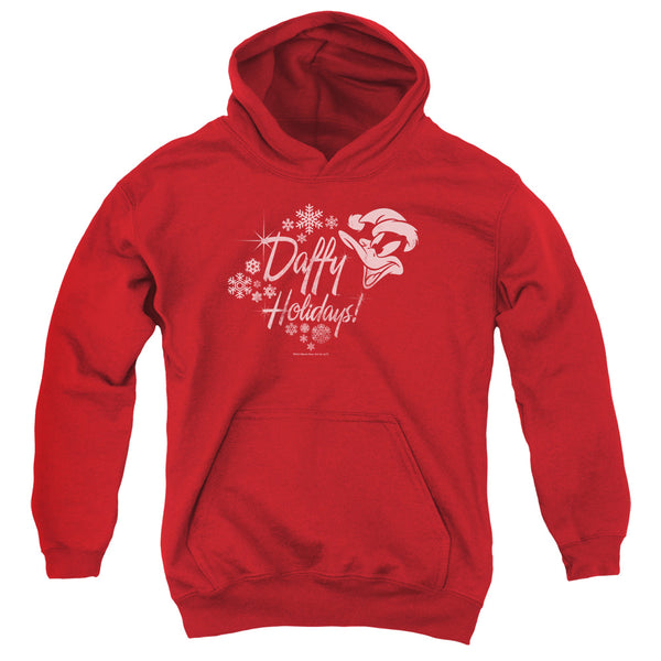 Looney Tunes - Daffy Holidays Youth Hooded Sweatshirt
