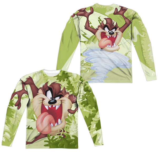 Looney Tunes - Taz (Front - Back Print) L - S Adult Poly Crew