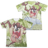 Looney Tunes - Taz (Front - Back Print) Adult Regular Fit Short Sleeve 65 - 35 Poly - Cotton
