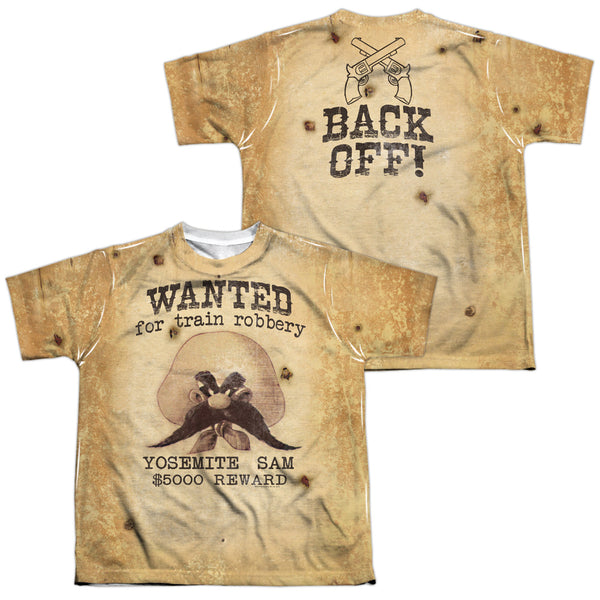 Looney Tunes - Wanted (Front - Back Print) Youth Short Sleeve 100% Poly