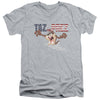 Looney Tunes - Taz For Prez 3 Adult Slim Fit V Neck Cotton