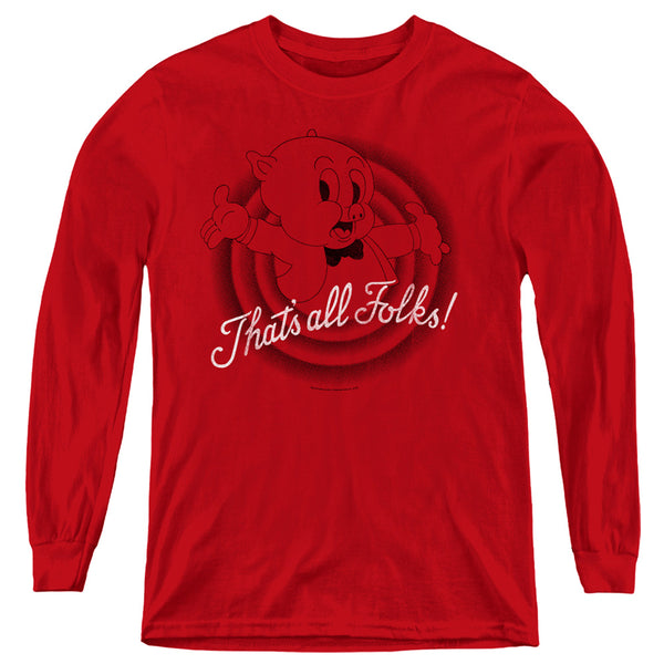 Looney Tunes - Thats All Folks L - S Youth