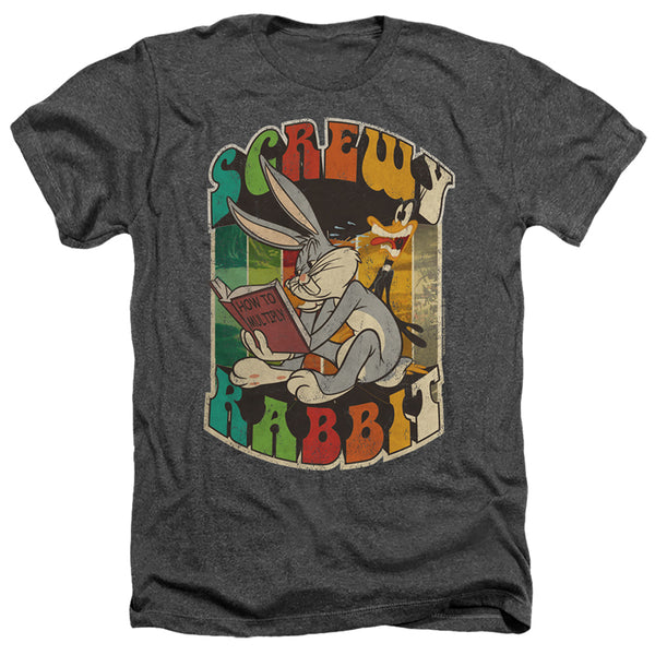 Looney Tunes - Screwy Rabbit Adult Regular Fit Heather Short Sleeve