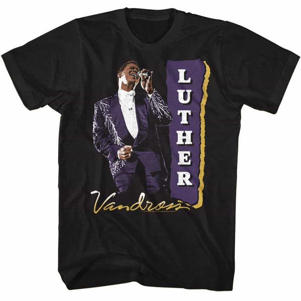 Luther Vandross Purple Suit- S/S Tshirt