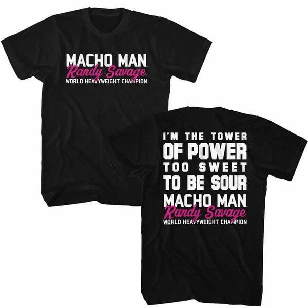 Macho Man Tower Of Power- S/S Tshirt