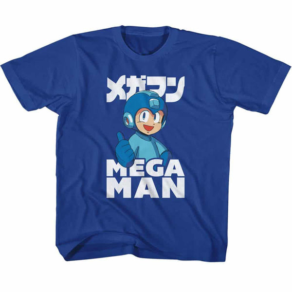 Mega Man Thumbs Up-Royal Toddler S/S Tshirt