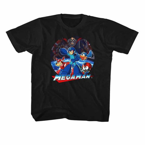 Mega Man Collage-Youth S/S Tshirt