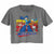 Mega Man Multi Color Rectangles-Ladies S/S Festival Cali Crop
