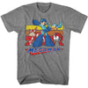 Mega Man Multi Color Rectangles- S/S Tshirt