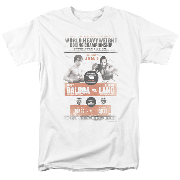 Rocky III - Vs Clubber Poster Adult Regular Fit Short Sleeve
