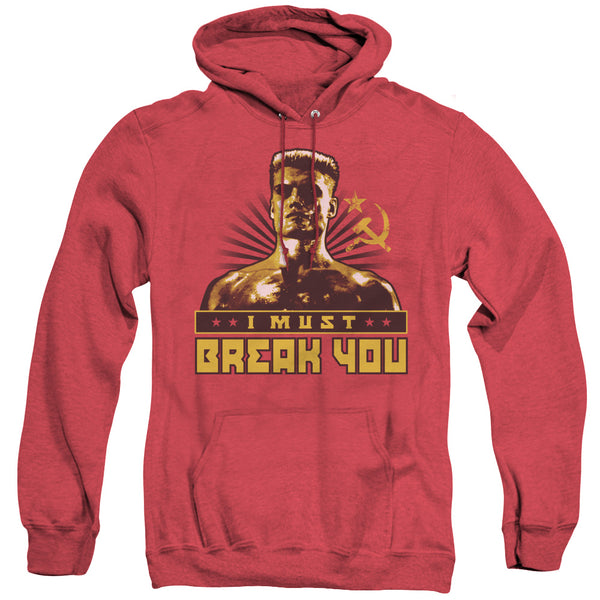 Rocky IV - I Must Break You Adult Heather Hoodie