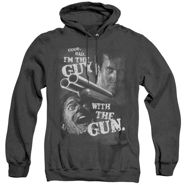 Army Of Darkness - Guy With The Gun Adult Heather Hoodie