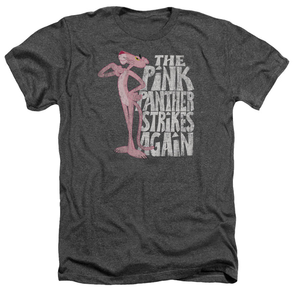 Pink Panther - Strikes Again Adult Regular Fit Heather Short Sleeve