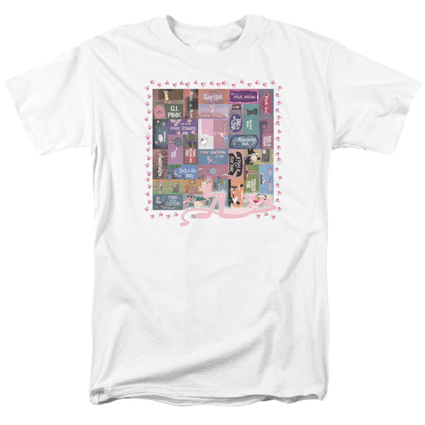 Pink Panther - Vintage Titles Adult Regular Fit Short Sleeve