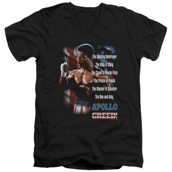 Rocky II - The One And Only Adult Slim Fit V Neck Cotton